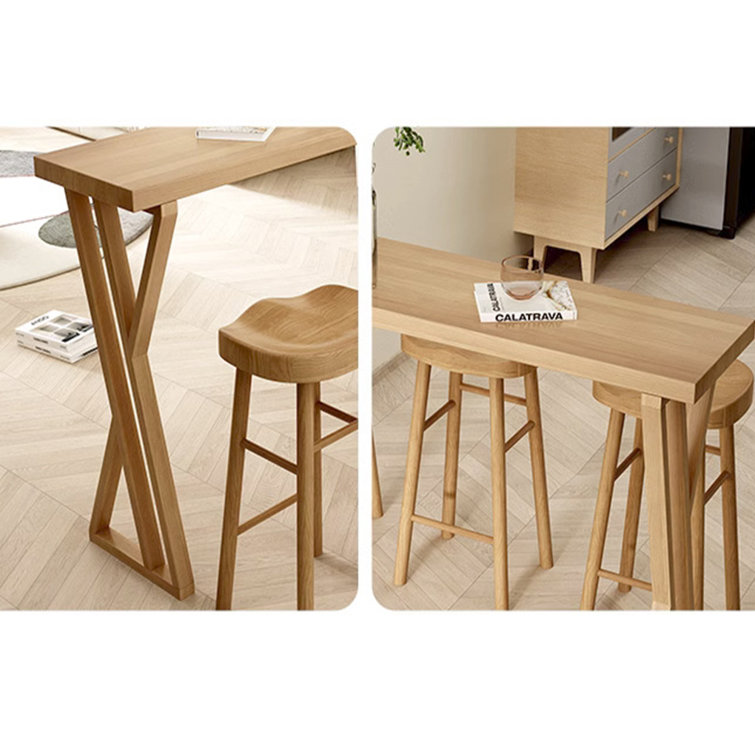 Orren Ellis Lynnessa Solid Wood Bar Set Wayfair Canada